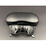 RAY-BAN, “WAYFARER” JUNIOR, BLACK FRAME, RJ9035-S, 100/71