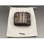 MIU MIU bronze metallic belt & dustbag