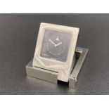 GUCCI, a chromed quartz alarm clock, Ref 0830, No2439