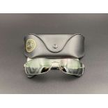 RAY-BAN, POLISHED GREY DRIVING GLASSES, RB3134, 59/17,