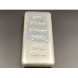 FINE SILVER, &nbsp;999/1000, 1kg Bullion Ingot.