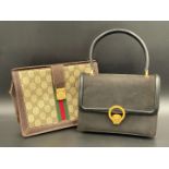 GUCCI AND SAMOT, two various vintage hand bags.