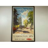 BRITISH RAILWAYS, (WESTERN REGION), ROYAL LEAMINGTON SPA travel poster,