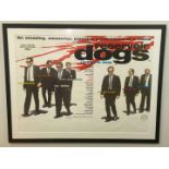 “RESERVOIR DOGS”, &nbsp;(1992), Tarantino, Keitel, Roth, UK Quad poster, framed,