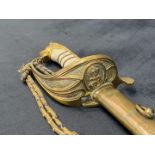 GEORGE VI, 1827 PATTERN NAVAL OFFICERS SWORD, BY GIEVES,&nbsp;