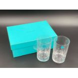 TIFFANY & CO, a pair of Japanese Highball glasses,