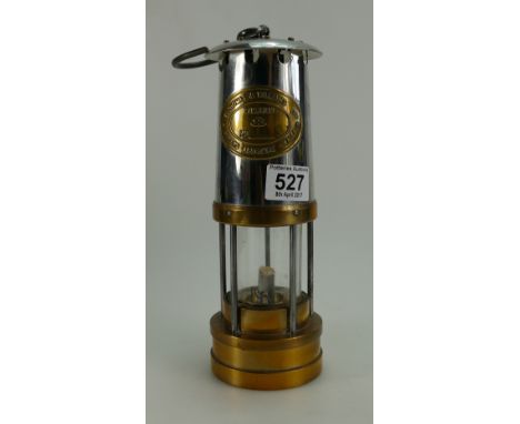 Thomas Williams Cambrian Brass and Chrome miners lamp