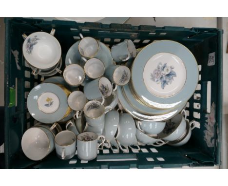 A large collection of Royal Worcester tea and dinnerware in the Woodland design to include large serving platter, side plates