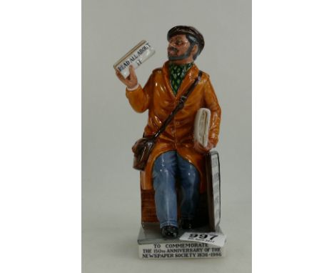 Royal Doulton Limited Edition Figurine The News Vendor HN2891.