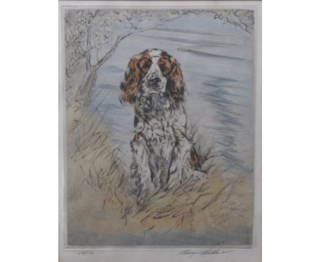 Henry Wilkinson (British) "Liver and white Springer Spaniel"
Signed in pencil and numbered 131 of a limited edition of 150, 3