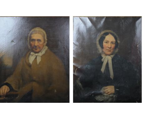 M Cregan (British, 1788 - 1870) a portrait of" Mary, Mrs S S Moss"
Oil on canvas, unsigned label verso "painted from life at 
