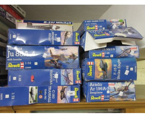 Group of ten Revell boxed scale models of aircraft 