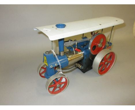 Wilesco Old Smokey model steam traction engine, made in West Germany 
