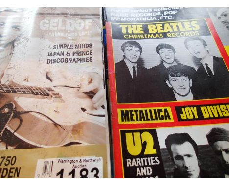 Sixteen issues of Record Collector magazine circa 1980s. P&amp;P Group 1 (£14+VAT for the first lot and £1+VAT for subsequent