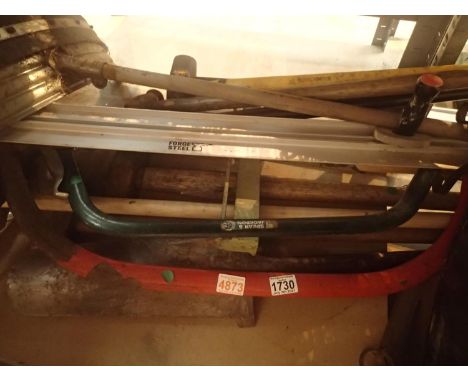 Selection of mixed tools to include two band saws. Not available for in-house P&amp;P, contact Paul O'Hea at Mailboxes on 019