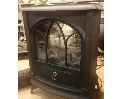2kw log effect electric heater. Not available for in-house P&P, contact Paul O'Hea at Mailboxes on 01925 659133Condition Repo
