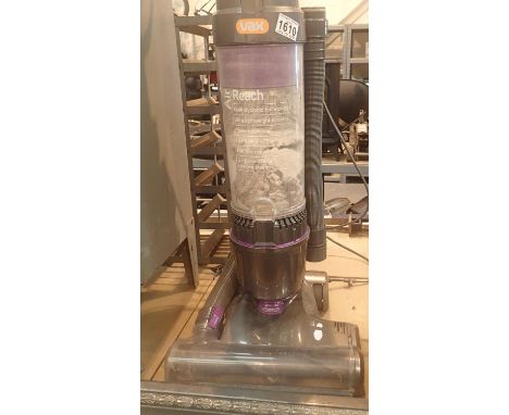 VAX Air Reach bagless hoover. Not available for in-house P&P, contact Paul O'Hea at Mailboxes on 01925 659133Condition Report