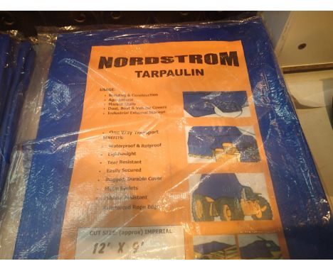 Two Nordstrom tarpaulins, 3.6 x 2.5 metres. P&amp;P Group 2 (£18+VAT for the first lot and £3+VAT for subsequent lots) 