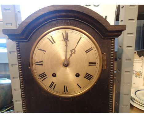 Oak case Granddaughter longcase clock. Not available for in-house P&amp;P, contact Paul O'Hea at Mailboxes on 01925 659133 