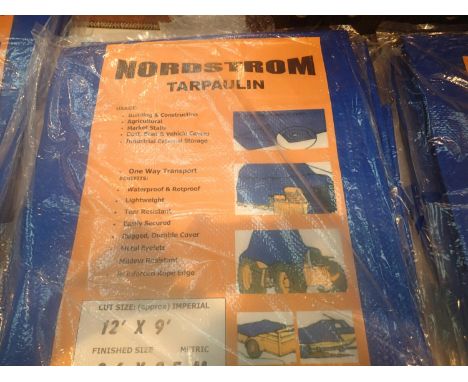 Two Nordstrom tarpaulins 3.6 x 2.5 metres. P&amp;P Group 2 (£18+VAT for the first lot and £3+VAT for subsequent lots) 