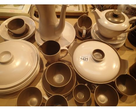 Large quantity of Poole tableware. Not available for in-house P&amp;P, contact Paul O'Hea at Mailboxes on 01925 659133 
