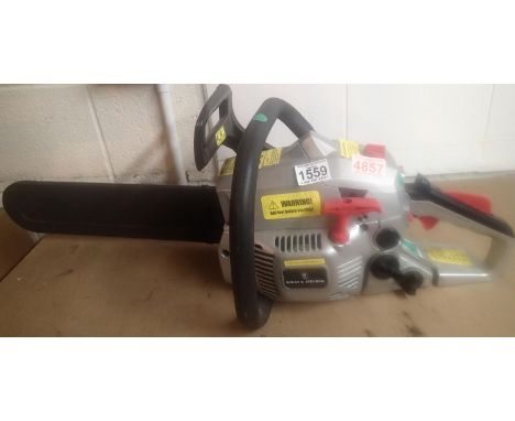 Spear &amp; Jackson Oregon petrol chainsaw. Not available for in-house P&amp;P, contact Paul O'Hea at Mailboxes on 01925 6591