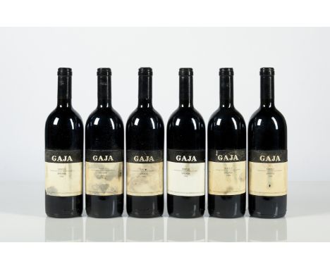  Sperss 1988, Gaja  Langhe  SF 92/100  Etichette danneggiate, cassa originale in legno.  Damaged labels, original wooden case