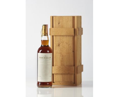   The Macallan The 25th Anniversary Speyside-Highlands  Cassa originale in legno.  Original wooden case.  Collezionista priva