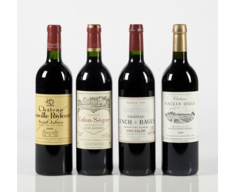  Selezione Bordeaux 2000  Château Lynch Bages (1 bt)  5ème Grand Cru Classé, Pauillac  RP 97/100, JS 95/100,  Château Rauzan 