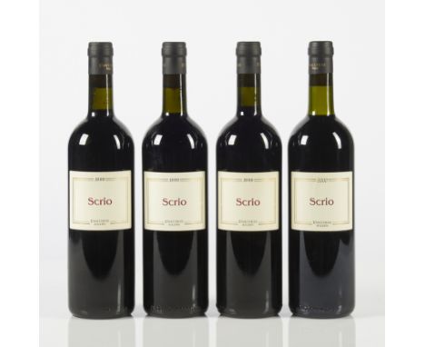Scrio, Le Macchiole  Bolgheri  1999 (3 bts)  WS 88/100  Confezioni originali in legno. Original wooden cases.  2000 (1 bt)  W