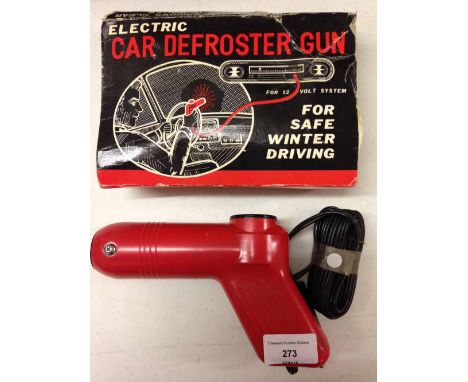 A vintage electric car defroster gun, c1960s.