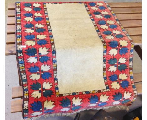 A vintage Canakkale Turkish wool rug. 142 x 96cm (1.36m&sup2;).