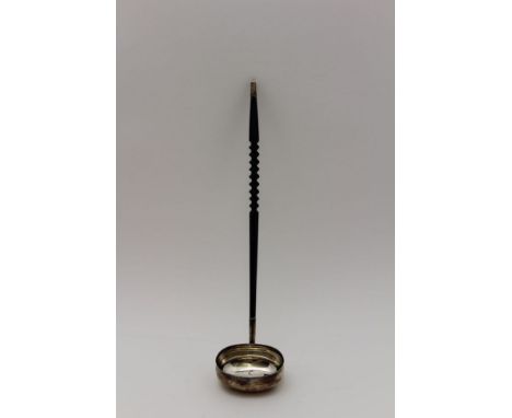 Francis Howard Ltd A Georgian design ladle, with spiral turned handle, Sheffield 1977, 32cm long 