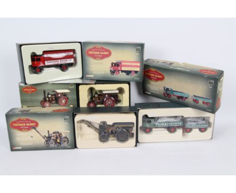 Corgi - A quantity of 4 x 1/50 scale Corgi Vintage Glory of Steam die-cast model vehicles - Lot includes a #CC20501 1914 Burr