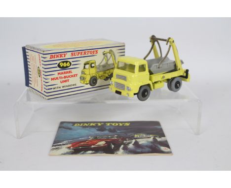 Dinky - A boxed Dinky # 966 Marrel Multibucket Skip Lorry. This is unsold stock from a long closed shop and has been in stora