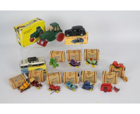 Budgie, Corgi, Dinky Toys, Charbens - A collection of 13 boxed diecast model cars in various scales. Lot includes A budgie #7