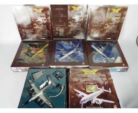 Corgi Aviation Archive - Four boxed 1:144 scale civilian aircraft from Corgi AA. Lot consists of #48602 Bristol 175 Britannia