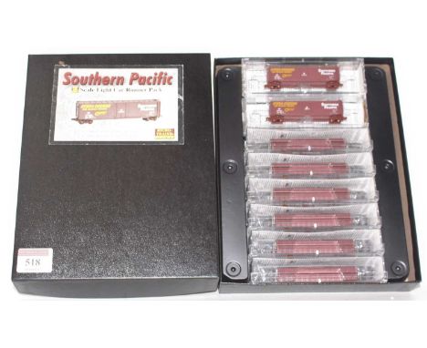 A Micro-Trainsline Z scale 8 car runner pack, housed in the original plastic packed and card box