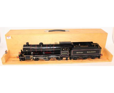 A very well engineered Gauge 1 Live Steam Spirit Fired model of a British Railway K1 Locomotive and tender, finished in black