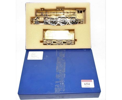 A 00 gauge superbly executed model in brass of an LMS/BR Jubilee 4-6-0 locomotive and tender believed to have been profession