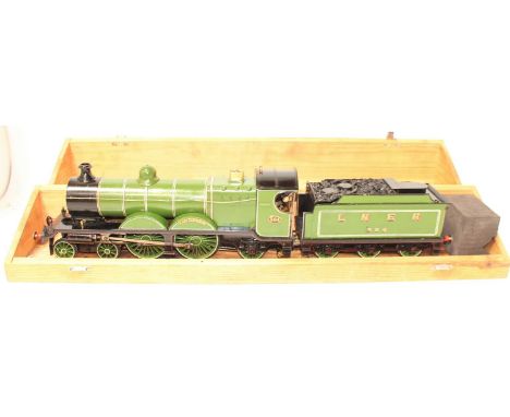 A very well engineered Gauge 1 Live Steam Spirit Fired model of a Robison C4 Great Central Railway LNER 4-4-2 Locomotive and 