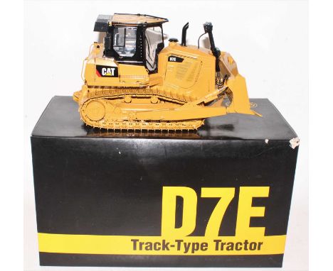 A Classic Construction Models (CCM) 1/24 scale precision diecast model of a Caterpillar D7E track type tractor, housed in the