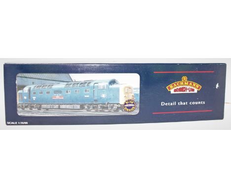 A Bachmann Model No. 32-525A 00 gauge model of a Class 55 Deltic The King's Own Yorkshire Light Infantry diesel locomotive, f