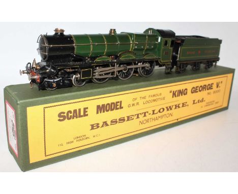 Marklin for Bassett-Lowke O Gauge 4-6-0 Loco and Tender Great Western green "King George V" No.6000, 3-rail Electric 12V DC, 