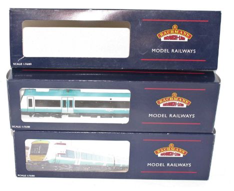 A Bachmann 00 gauge model No. 32-453 Class 170/2 Turbo Star 2 car DMU (Anglian Railways) housed finished in the original blue