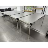 4 x Easylift Lightweight Rectangular Folding Tables | 1800 x 750mm
