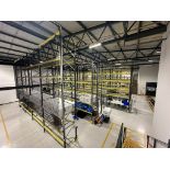 46 x 4 Tiered Bays of Storax SP80 Industrial Pallet Racking w/ Mesh Decking