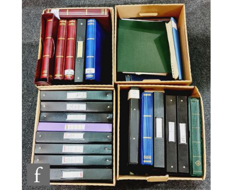 A collection of eight albums of PHQ cards, various albums of presentation packs and small albums of first day issues, to incl