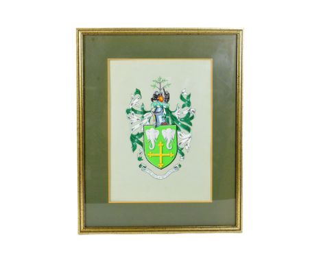 Former Bristol Zoo Gardens - an original vintage c1954 hand painted Bristol Zoo coat of arms, believed to be one of the origi
