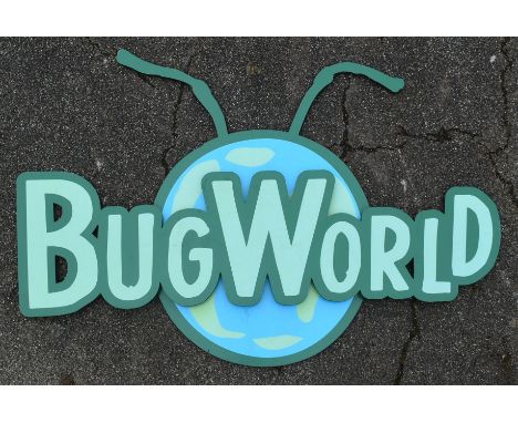 Former Bristol Zoo Gardens - the original Bug World sign from above the main doors. In place c2015 to the Zoo's closing in 20